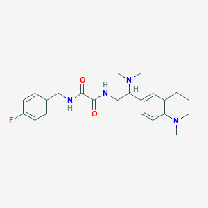 N1-(2-(dimethylamino)-2-(1-methyl-1,2,3,4-tetrahydroquinolin-6-yl)ethyl)-N2-(4-fluorobenzyl)oxalamide