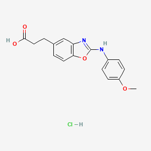 3-(2-(4-Methoxyphenylamino)benzo[d]ozazol-5-yl)propanoic acid HCl