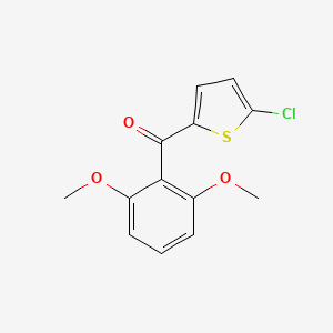 molecular formula C13H11ClO3S B2960059 (5-Chlorothiophen-2-yl)-(2,6-dimethoxyphenyl)methanone CAS No. 1094461-72-9
