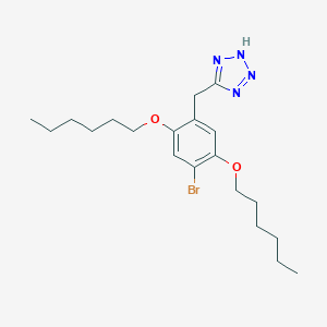 molecular formula C20H31BrN4O2 B296007 5-[4-bromo-2,5-bis(hexyloxy)benzyl]-2H-tetraazole 