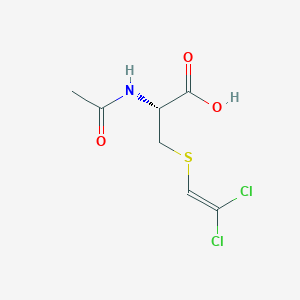 molecular formula C₇H₉Cl₂NO₃S B029601 L-Cysteine, N-acetyl-S-(2,2-dichloroethenyl)- CAS No. 126543-43-9