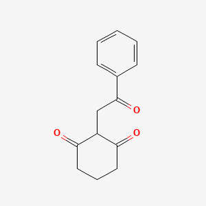 molecular formula C14H14O3 B2960101 2-Phenacylcyclohexane-1,3-dione CAS No. 14073-26-8