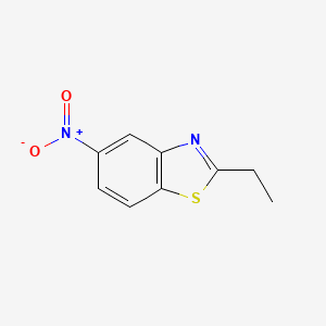 molecular formula C9H8N2O2S B2960108 苯并噻唑，2-乙基-5-硝基- CAS No. 134477-11-5