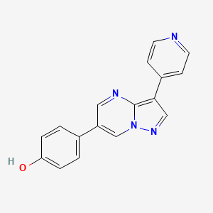 4-[3-(Pyridin-4-yl)pyrazolo[1,5-a]pyrimidin-6-yl]phenol