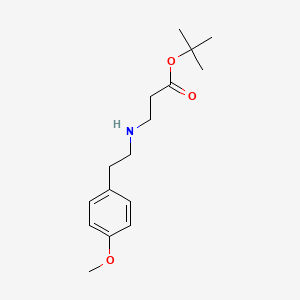 molecular formula C16H25NO3 B2960125 叔丁基 3-{[2-(4-甲氧基苯基)乙基]氨基}丙酸酯 CAS No. 175071-97-3