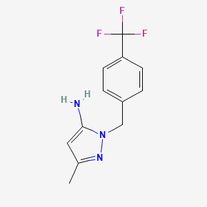 5-Methyl-2-(4-trifluoromethylbenzyl)-2H-pyrazol-3-ylamine