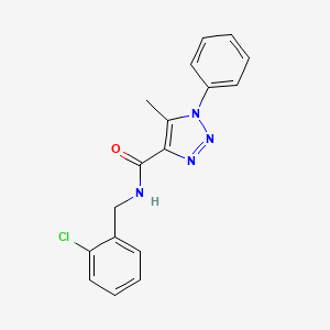 molecular formula C17H15ClN4O B2960133 N-(2-氯苄基)-5-甲基-1-苯基-1H-1,2,3-三唑-4-甲酰胺 CAS No. 950235-17-3