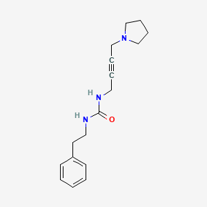 1-Phenethyl-3-(4-(pyrrolidin-1-yl)but-2-yn-1-yl)urea