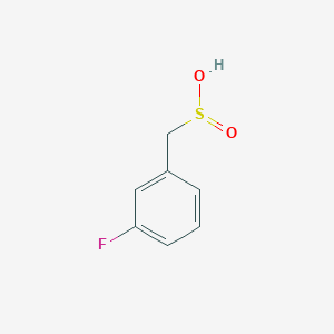 molecular formula C7H7FO2S B2960169 (3-Fluorophenyl)methanesulfinic acid CAS No. 1892392-25-4