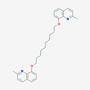 molecular formula C30H36N2O2 B296019 2-Methyl-8-({10-[(2-methyl-8-quinolinyl)oxy]decyl}oxy)quinoline 