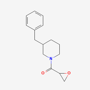 molecular formula C15H19NO2 B2960192 (3-Benzylpiperidin-1-yl)-(oxiran-2-yl)methanone CAS No. 2411250-62-7