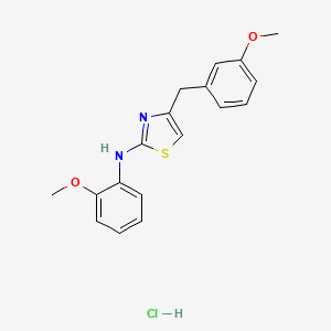 4-(3-methoxybenzyl)-N-(2-methoxyphenyl)thiazol-2-amine hydrochloride