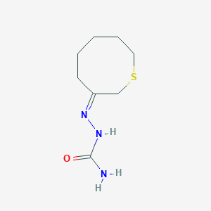 molecular formula C8H15N3OS B296020 3-Thiocanone semicarbazone 