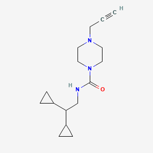 N-(2,2-Dicyclopropylethyl)-4-prop-2-ynylpiperazine-1-carboxamide
