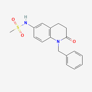 molecular formula C17H18N2O3S B2960217 N-(1-benzyl-2-oxo-1,2,3,4-tetrahydroquinolin-6-yl)methanesulfonamide CAS No. 941992-07-0