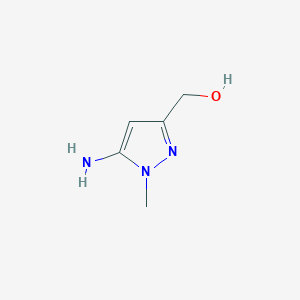 molecular formula C5H9N3O B2960238 (5-amino-1-methyl-1H-pyrazol-3-yl)methanol CAS No. 1224888-30-5