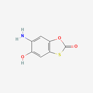 molecular formula C7H5NO3S B2960248 6-氨基-5-羟基-2H-1,3-苯并恶唑硫醇-2-酮 CAS No. 1822981-28-1