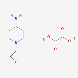 molecular formula C10H18N2O5 B2960264 1-(Oxetan-3-yl)piperidin-4-amine oxalate CAS No. 1228948-07-9; 1523571-88-1