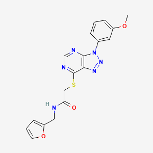 N-(furan-2-ylmethyl)-2-((3-(3-methoxyphenyl)-3H-[1,2,3]triazolo[4,5-d]pyrimidin-7-yl)thio)acetamide