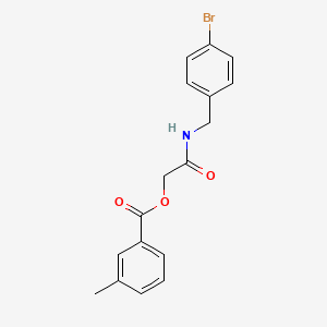 2-((4-Bromobenzyl)amino)-2-oxoethyl 3-methylbenzoate