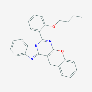 7-(2-butoxyphenyl)-14H-chromeno[2',3':4,5]pyrimido[1,6-a]benzimidazole