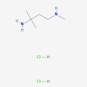 molecular formula C6H18Cl2N2 B2960291 N1,3-Dimethylbutane-1,3-diamine dihydrochloride CAS No. 2089319-75-3