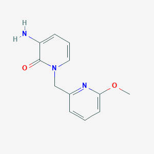 molecular formula C12H13N3O2 B2960297 3-Amino-1-[(6-methoxypyridin-2-yl)methyl]-1,2-dihydropyridin-2-one CAS No. 1492204-74-6