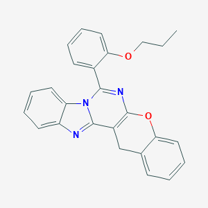 2-(14H-chromeno[2',3':4,5]pyrimido[1,6-a]benzimidazol-7-yl)phenyl propyl ether
