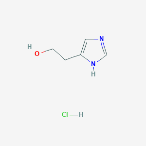 molecular formula C5H9ClN2O B2960306 2-(1H-Imidazol-5-yl)ethanol hydrochloride CAS No. 180307-01-1