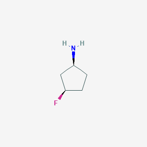 molecular formula C5H10FN B2960326 (1S,3R)-3-fluorocyclopentan-1-amine CAS No. 1154870-57-1; 932779-47-0