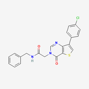 N-benzyl-2-[7-(4-chlorophenyl)-4-oxothieno[3,2-d]pyrimidin-3(4H)-yl]acetamide