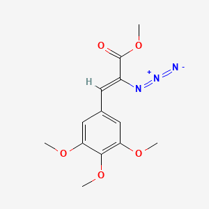 molecular formula C13H15N3O5 B2960352 甲基 (Z)-2-叠氮基-3-(3,4,5-三甲氧基苯基)丙-2-烯酸酯 CAS No. 157485-07-9