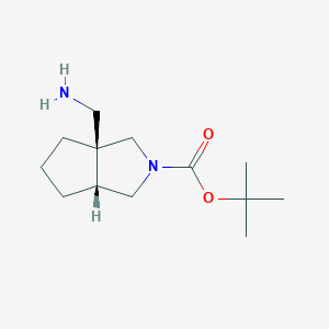 molecular formula C13H24N2O2 B2960362 Cis-Tert-Butyl 3A-(Aminomethyl)Hexahydrocyclopenta[C]Pyrrole-2(1H)-Carboxylate CAS No. 1932389-97-3