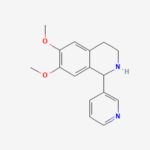 molecular formula C16H18N2O2 B2960367 6,7-Dimethoxy-1-pyridin-3-yl-1,2,3,4-tetrahydroisoquinoline CAS No. 3161-08-8