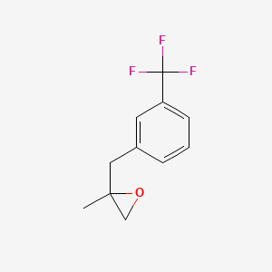 molecular formula C11H11F3O B2960375 2-Methyl-2-[[3-(trifluoromethyl)phenyl]methyl]oxirane CAS No. 2248320-56-9