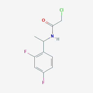 molecular formula C10H10ClF2NO B2960385 2-chloro-N-[1-(2,4-difluorophenyl)ethyl]acetamide CAS No. 793727-51-2