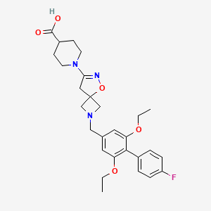 molecular formula C28H34FN3O5 B2960390 SSTR5 拮抗剂 1 CAS No. 1628741-91-2