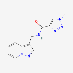 1-methyl-N-({pyrazolo[1,5-a]pyridin-3-yl}methyl)-1H-1,2,3-triazole-4-carboxamide