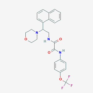 N-[2-(morpholin-4-yl)-2-(naphthalen-1-yl)ethyl]-N'-[4-(trifluoromethoxy)phenyl]ethanediamide