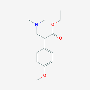 molecular formula C14H21NO3 B029604 α-(对甲氧苯基)-β-(二甲氨基)丙酸乙酯 CAS No. 323176-93-8
