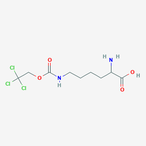 molecular formula C9H15Cl3N2O4 B296040 N~6~-[(2,2,2-trichloroethoxy)carbonyl]lysine 