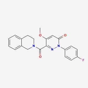 2-(4-fluorophenyl)-5-methoxy-6-(1,2,3,4-tetrahydroisoquinoline-2-carbonyl)-2,3-dihydropyridazin-3-one