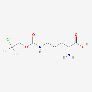 molecular formula C8H13Cl3N2O4 B296041 N~5~-[(2,2,2-trichloroethoxy)carbonyl]ornithine 
