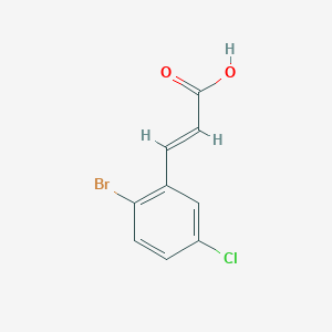 molecular formula C9H6BrClO2 B2960413 2-Bromo-5-chlorocinnamic acid CAS No. 1262012-16-7