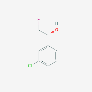 molecular formula C8H8ClFO B2960414 (1R)-1-(3-Chlorophenyl)-2-fluoroethanol CAS No. 1446417-90-8