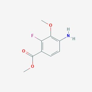 molecular formula C9H10FNO3 B2960417 4-氨基-2-氟-3-甲氧基苯甲酸甲酯 CAS No. 1427439-70-0