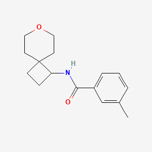 3-methyl-N-(7-oxaspiro[3.5]nonan-1-yl)benzamide