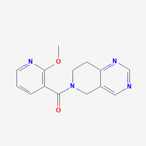molecular formula C14H14N4O2 B2960432 (7,8-dihydropyrido[4,3-d]pyrimidin-6(5H)-yl)(2-methoxypyridin-3-yl)methanone CAS No. 1797869-50-1