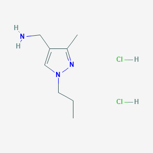 (3-Methyl-1-propyl-1H-pyrazol-4-yl)methanamine dihydrochloride