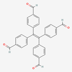 molecular formula C30H20O4 B2960444 4,4',4'',4'''-(Ethene-1,1,2,2-tetrayl)tetrabenzaldehyde CAS No. 2170451-48-4